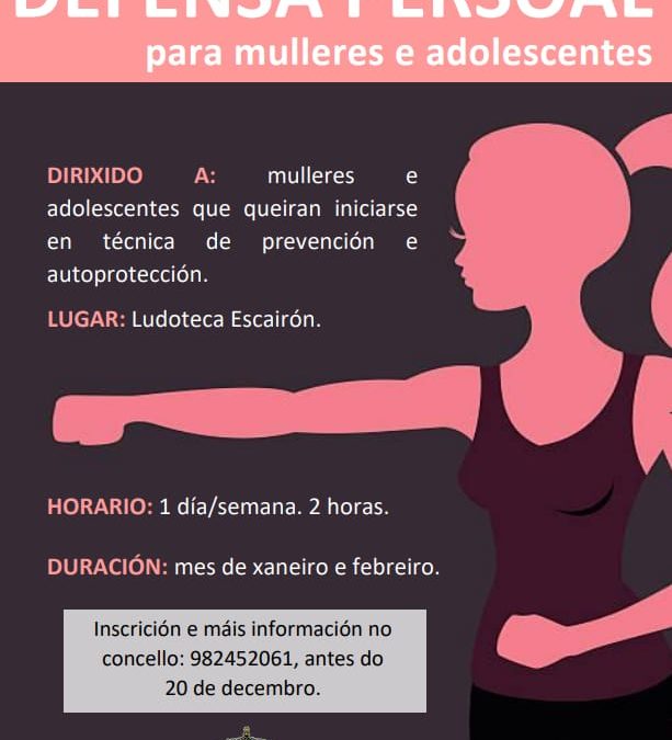 Segue aberto o prazo de inscrición para o curso de defensa persoal