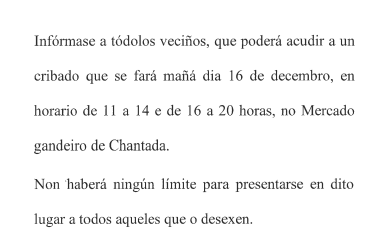 Comunicado cribado