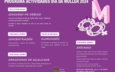 Programa de actividades día de la mujer 2024